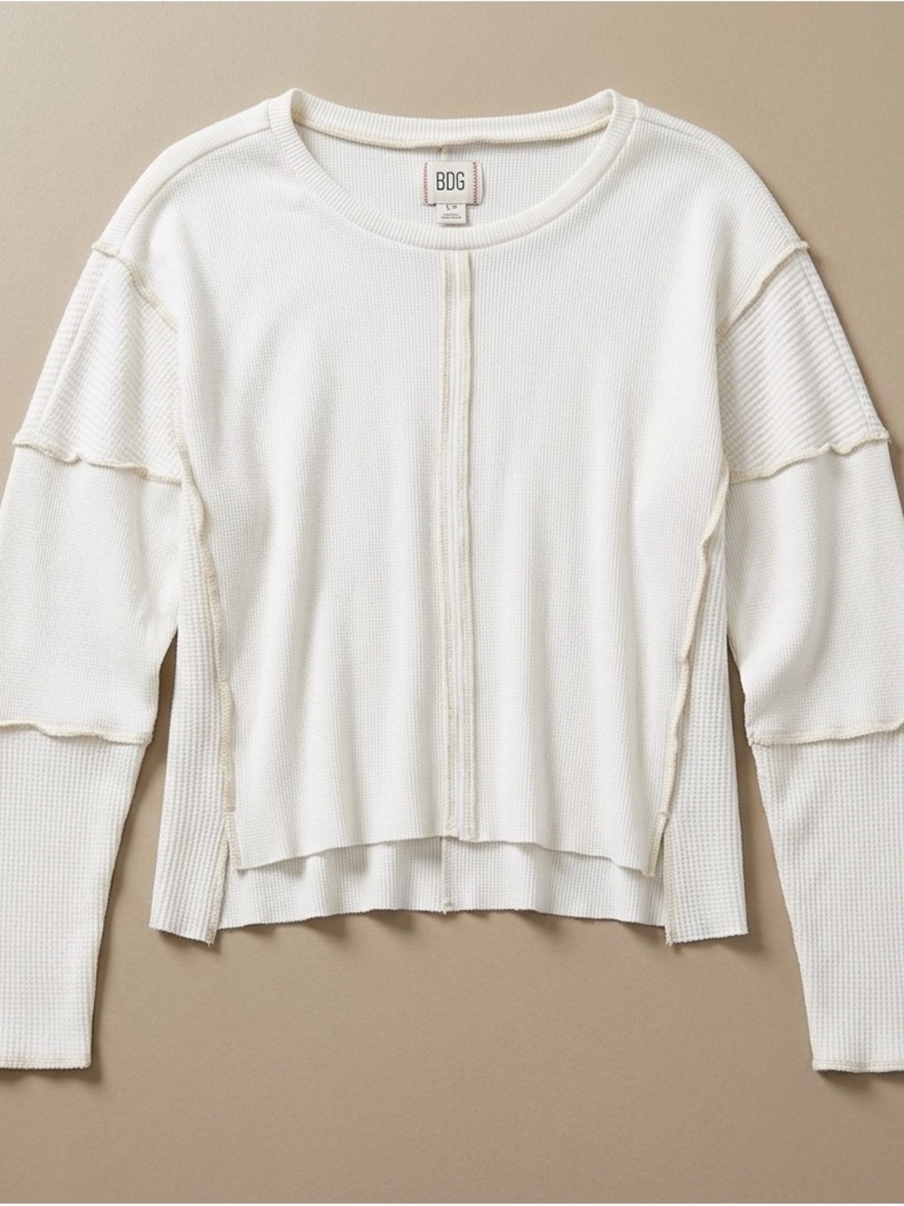 Urban Outfitters Women's Cream and White Shirt